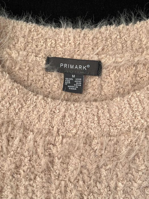 Пудровый бежевый свитер джемпер женский от primark 46-50