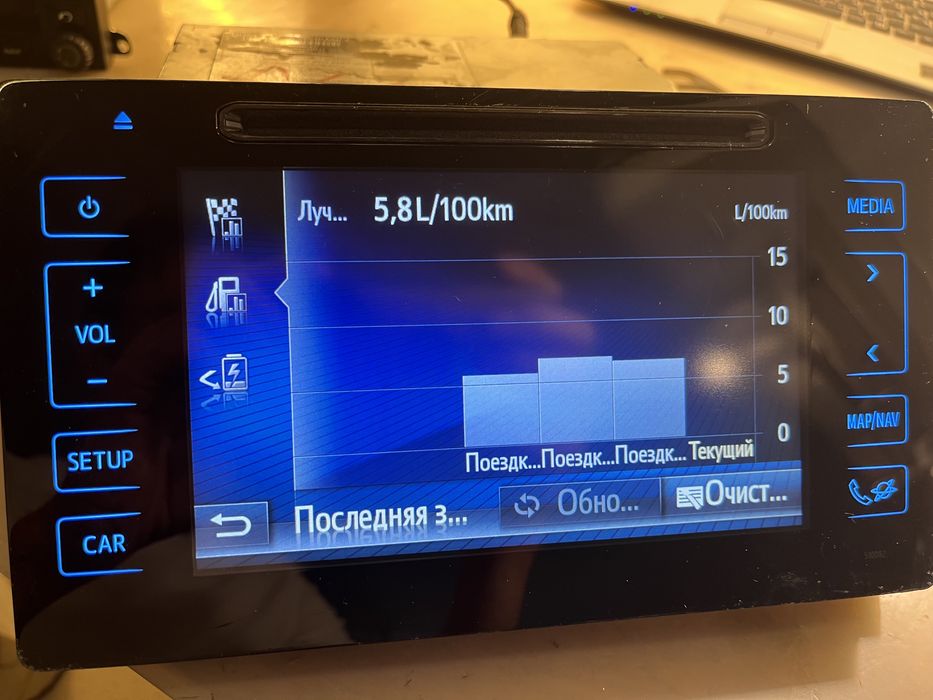 Магнитола Toyota Corolla Avensis Prius Auris Европа українське меню
