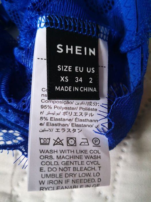 Piękny biustonosz pół gorset chabrowy XS 34 elastyczny gorsecik