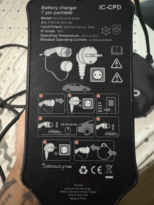 Vendo Carregador para Veiculo Eletrico