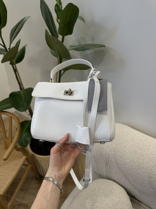 Сумка жіноча Balenciaga Rodeo Mini White/Silver 23"