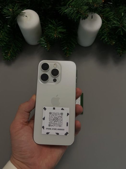 iPhone 15 Pro,256GB,White!!!Neverlock!Гарантія!Магазин!
