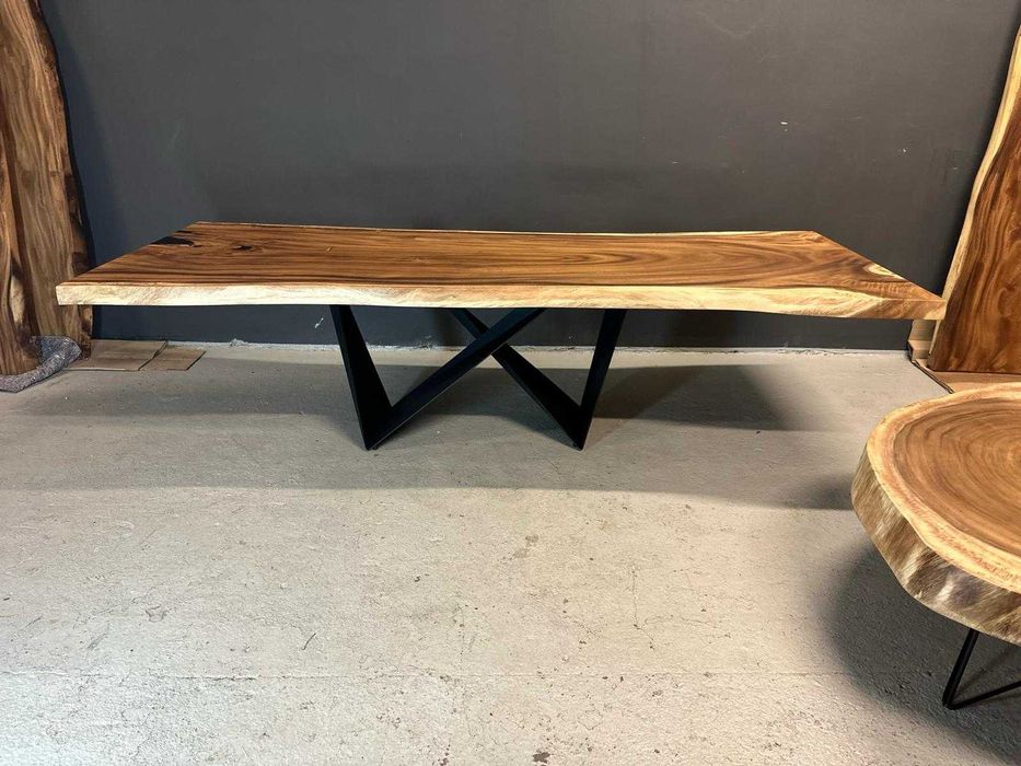 Stół  drewniany monolit Suar unikat 280cm