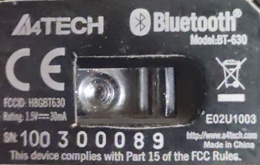 Мишка Bluetooth A4tech bt-630