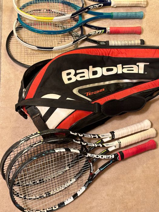 Zestaw tenisowy Plecak Babolat + 7 Rakiet (2x Head Graphene XT Speed)