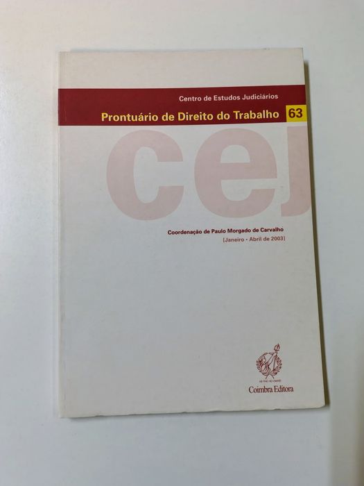 Prontuário de Direito do Trabalho, n° 63

N° 63, Janeiro - Abril de 20