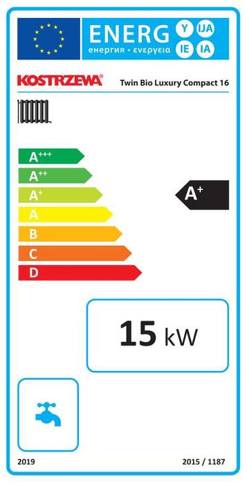 KOSTRZEWA Twin Bio Luxury Compact NE 16 kW piec na pellet TRANSPORT GRATIS + ZAPYTAJ O RABAT!