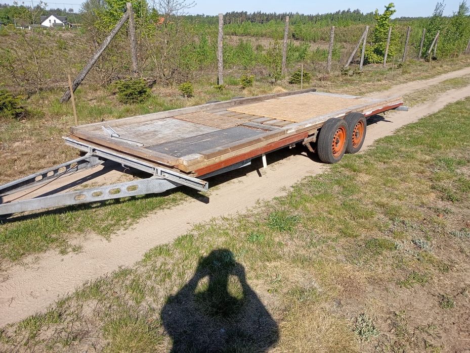 Przyczepa platforma kemping 2 osie