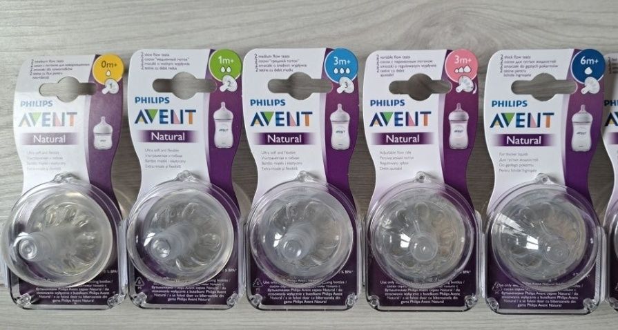 Нові змінні соски Avent для пляшечок серії Natural. Нові