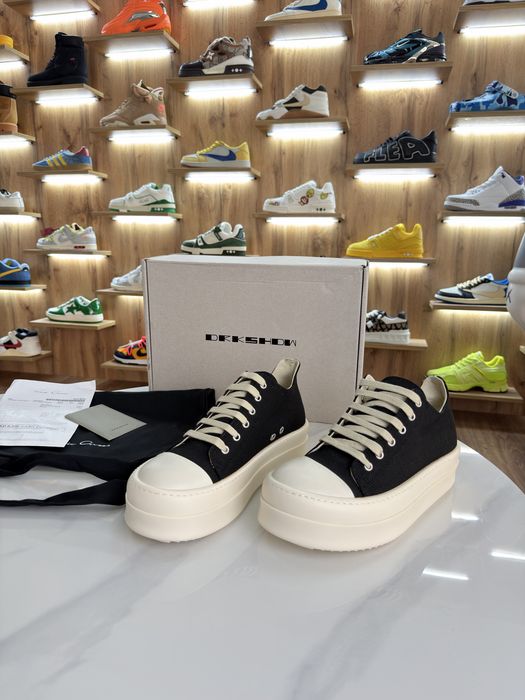 Снікерси Кросівки RICK OWENS Drksdw Ramones Black Beige