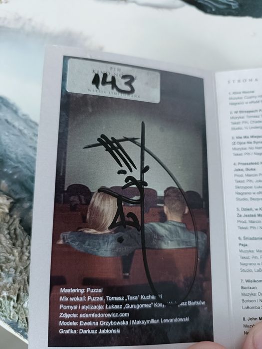 Kaseta magnetofonowa PIH Kino nocne +autograf