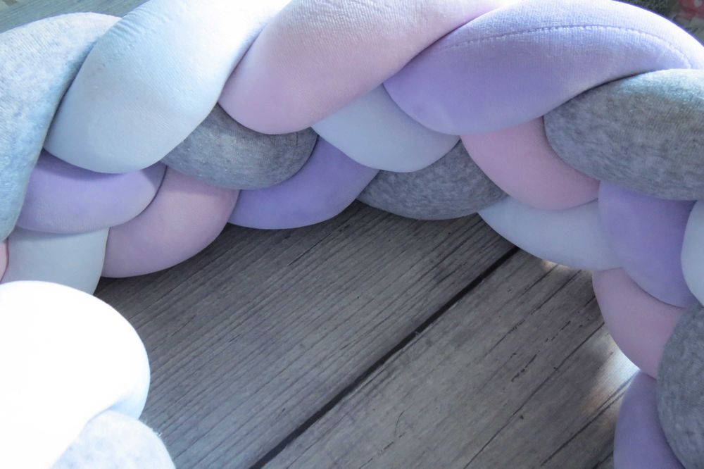 Захисний бортик в ліжечко IngVart Косичка 20х240 см Бортик в кроватку