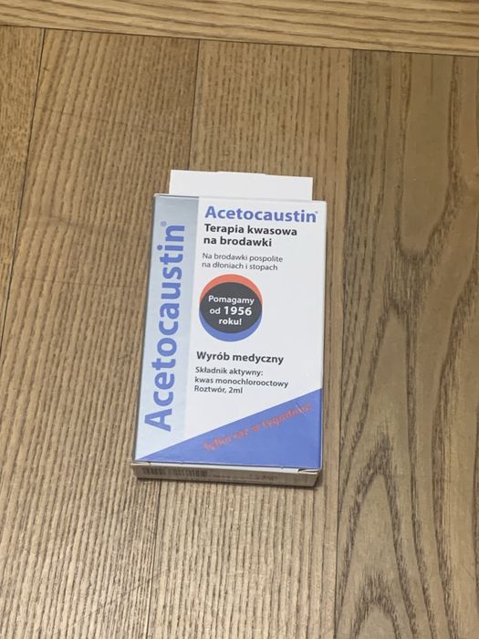 Acetocaustin terapia kwasowa na brodawki