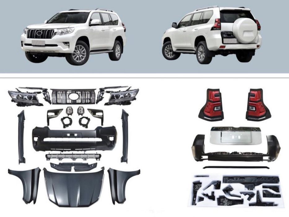 Комплект рестайлінгу Toyota Land Cruiser Prado 150 у 2018+ Рестайлінг тойота прадо 150 Артикул:  DRC8103-26