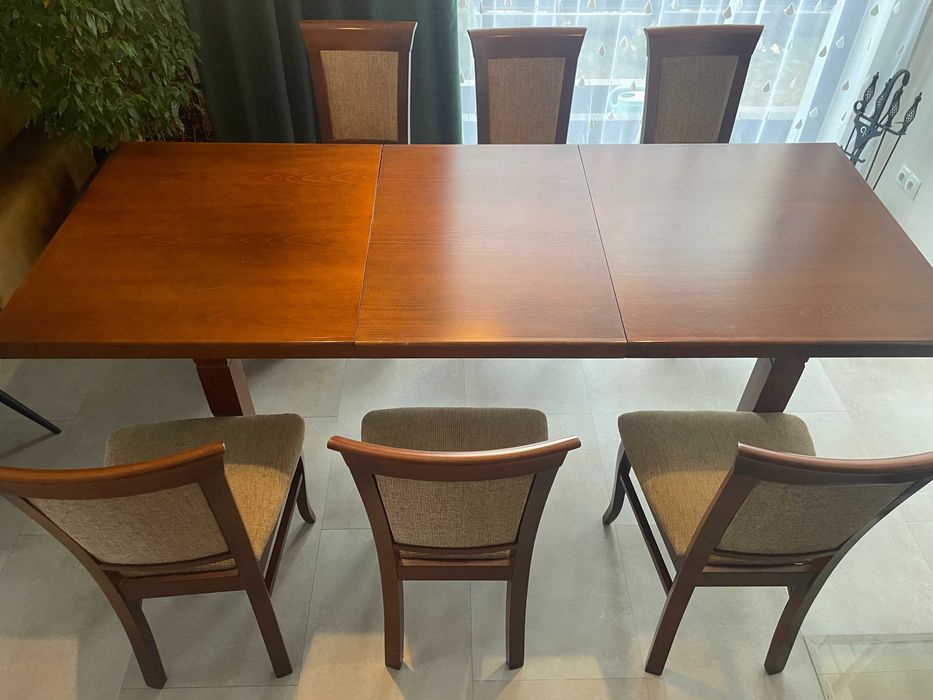 Stół do jadalni + 6 krzeseł stan bardzo dobry