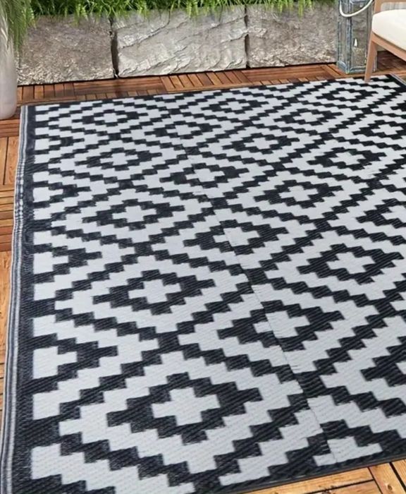 Dywan na zewnątrz taras balkon działkę kamping