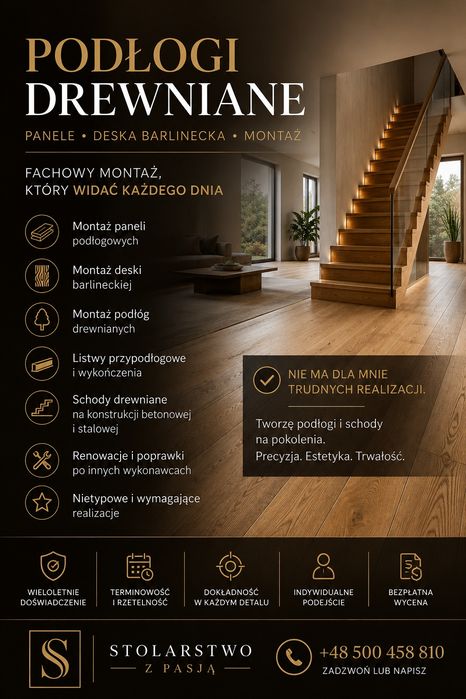 Układanie Podłóg Panele Drewno | Deska Barlinecka