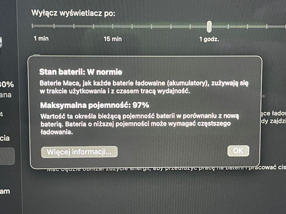 MacBook Pro 13” M1 2020–Bateria 97% | 72 cykle | Bardzo zadbany