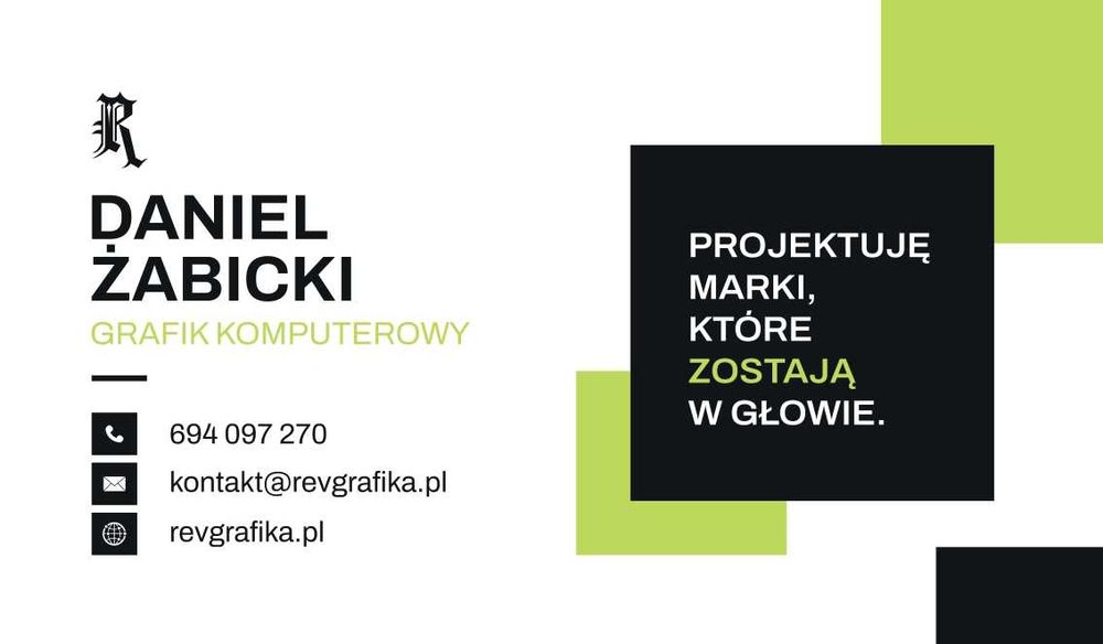 Grafik komputerowy - Logo, wiztyówki, grafika na ekran i do druku