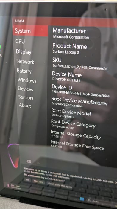 Hoyтбук/Ультрабук Microsoft Surface Laptop 2 i5-8350u 8gb/128gb