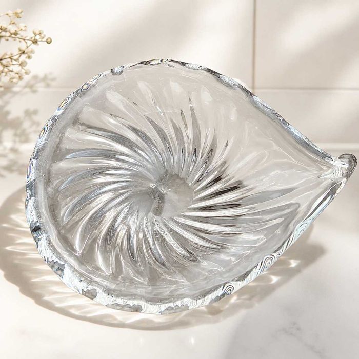 Peça em Cristal Moldado Vintage Assinado