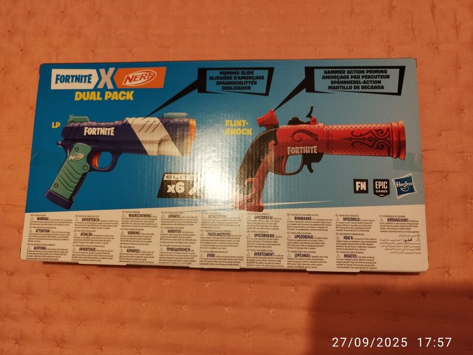 Dual Pack Pistolas Nerf e Fortnite