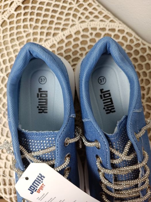 Damskie trampki na platformie buty sportowe sneakersy 37