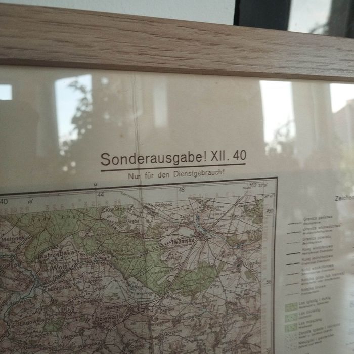 Stara mapa Staszów z 1940 r.