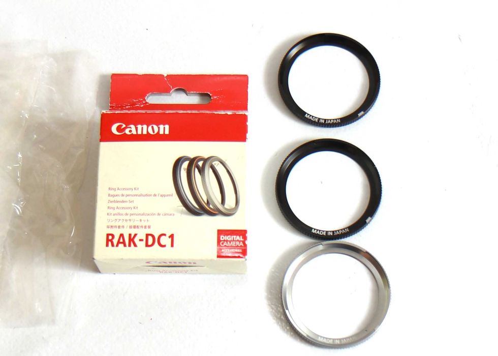 Kit completo de anéis estéticos para Canon G7 e G9