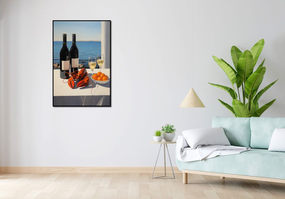 Plakat 68x101cm Obiad nad Zatoką