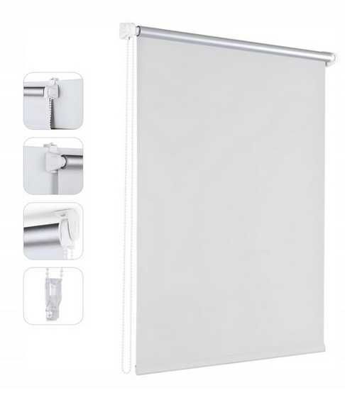 Roleta termiczna zaciemniająca biała Sekey 70 x 130 cm