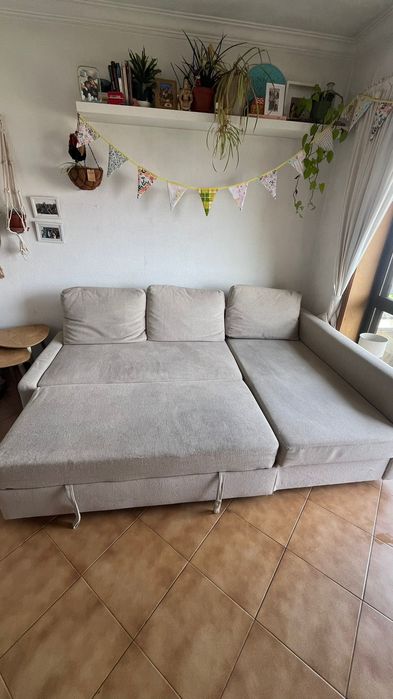 Sofá cama Ikea FRIHETEN bege