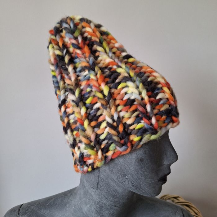 Czapka beanie wełna merino
