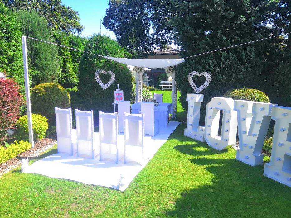 Sala na 18-skę, 30stkę, 40stkę, 50 tkę, Ślub w ogrodzie.