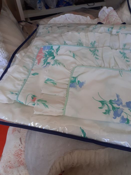 Capa de edredon com folho.