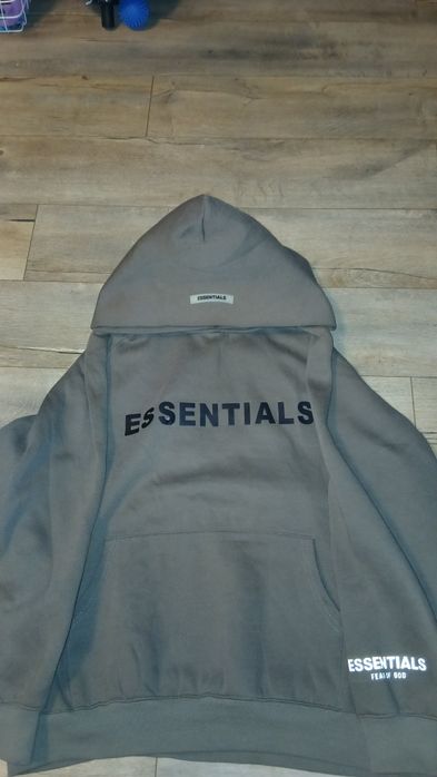 Худи essentials в бежевом цвете м размер