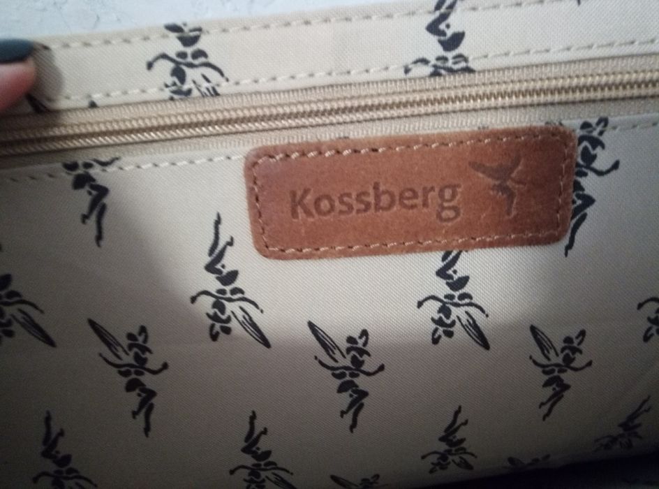 Кожаный Kossberg сумка портфель мессенджер идеал