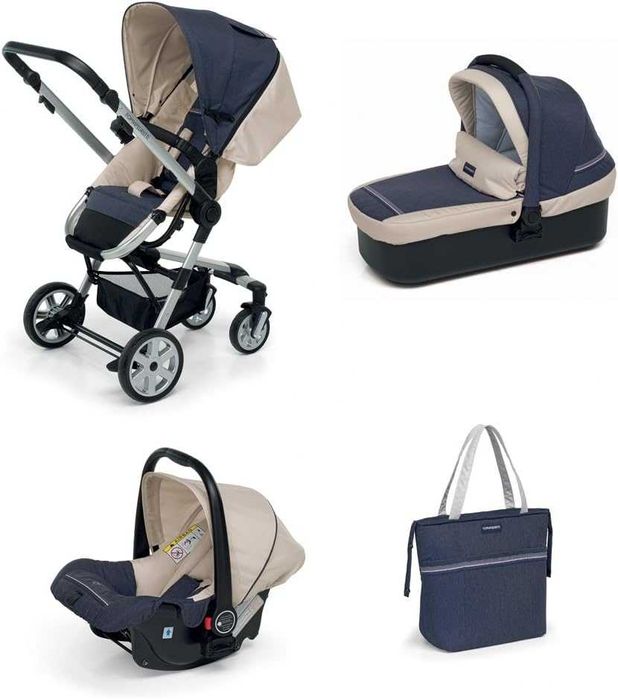 Wózek Foppapedretti Supertres 3w1 Denim Perla