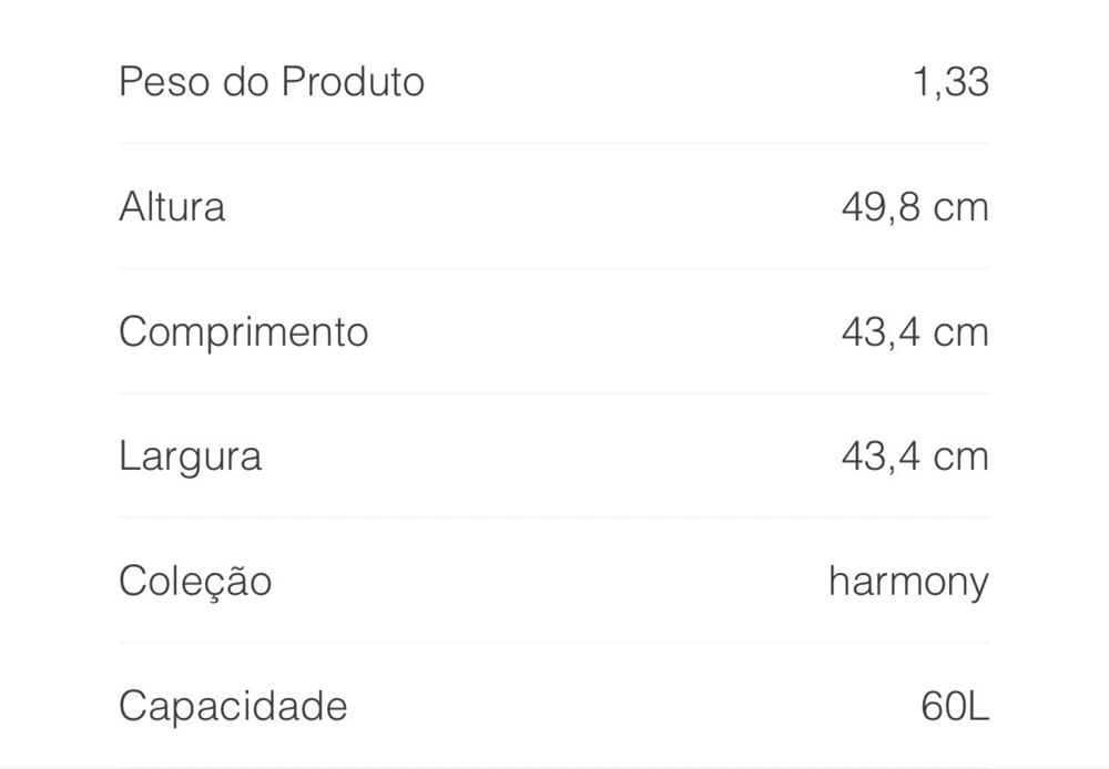 Cesto roupa novo 2 unidades
