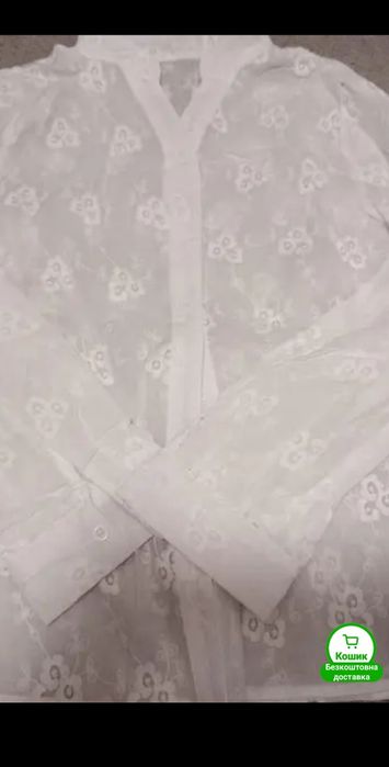 Блуза біла літня XL