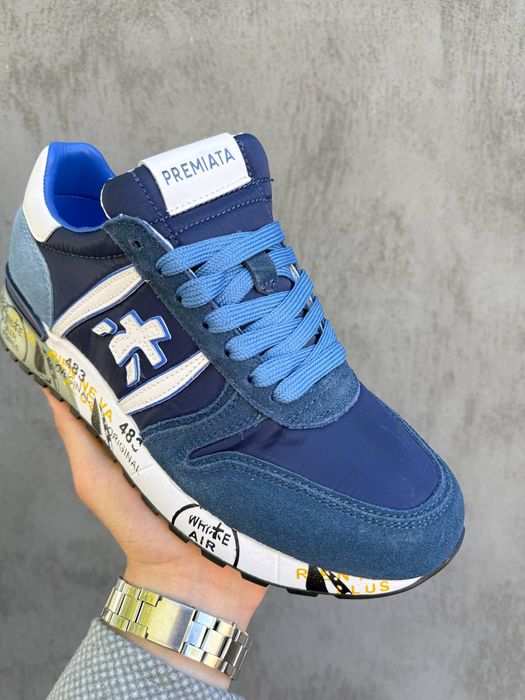 40-46 р кросівки Premiata Lander «Ocean» Navy/Blue