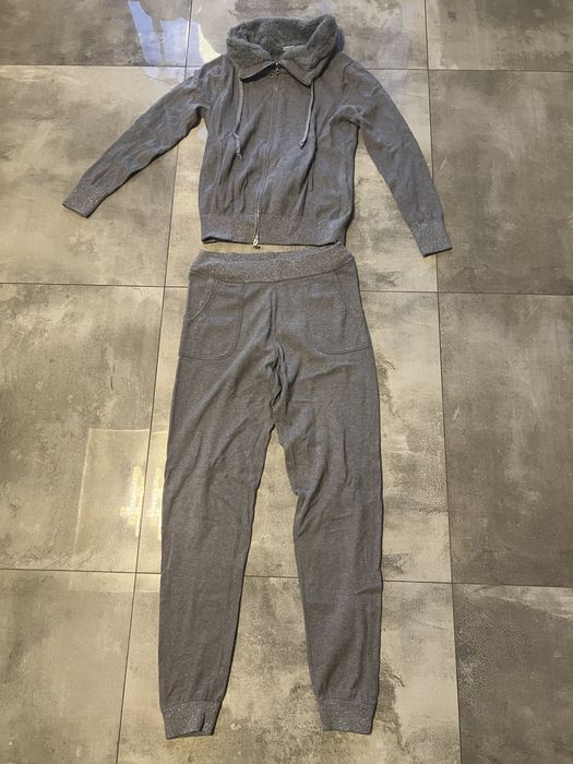 Świetny dres dwuczęściowy , srebrne wstawki