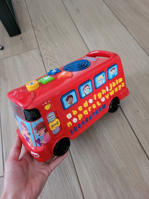 Zabawka autobus alfabet cyferki