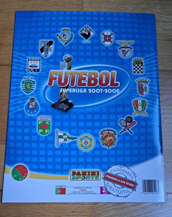 Caderneta incompleta - Futebol 2007/2008 - Panini