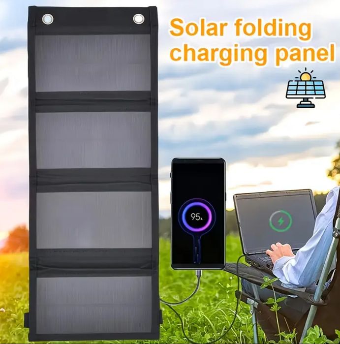 Carregador solar portatil