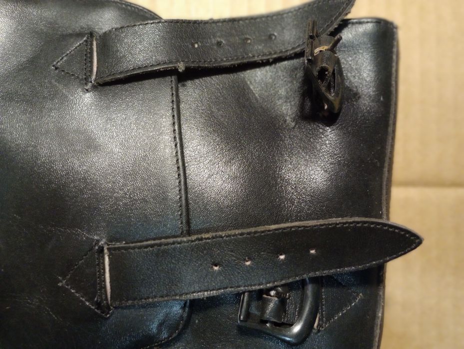 Buty Skóra Futro też od spodu cecha wewnątrz MO PRL  unikat eksponat