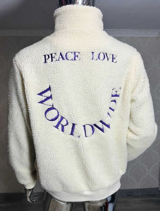 Kurtka Męska Kremowa Skate Boohoo Man kremowa rozmiar. M