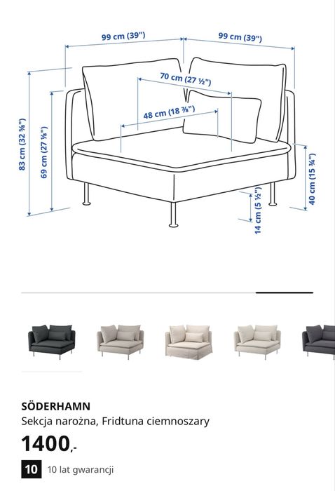 kanapa ikea soderhamn