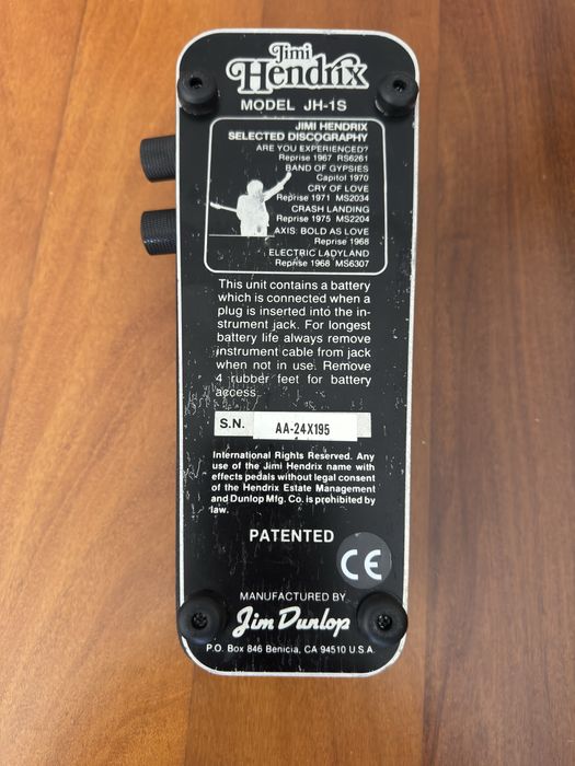 Dunlop Jimi Hendrix Signature Wah