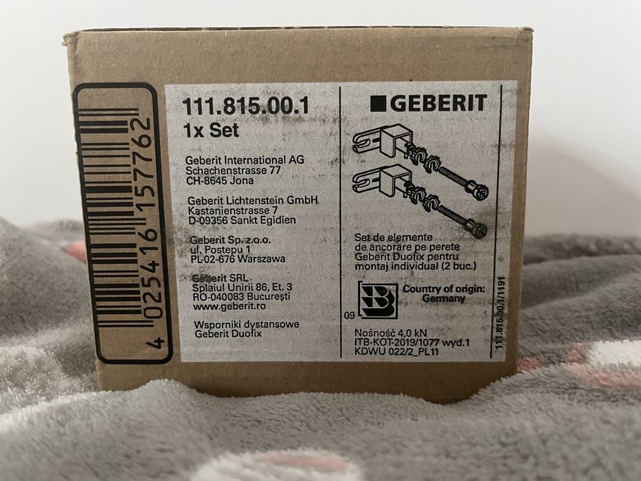 Geberit Duofix wsporniki dystansowe 111.815.00.1